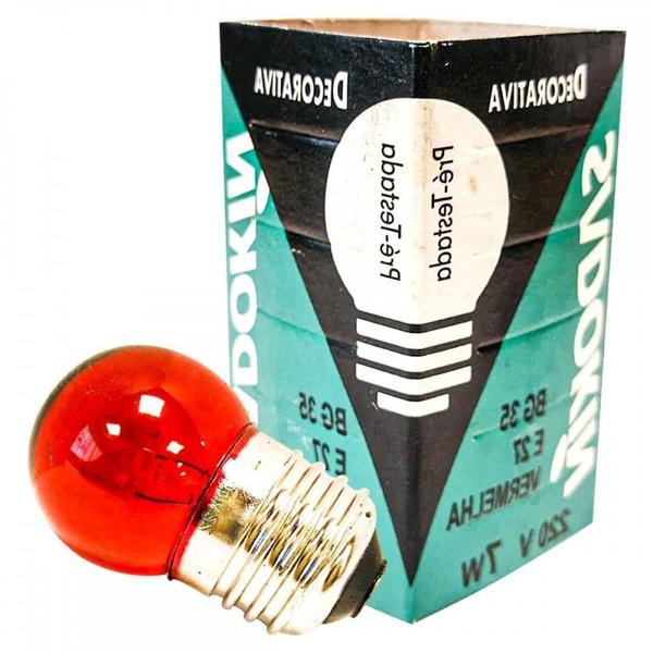 Imagem de Lampada Bolinha Sadokin 7Wx220V. Vermelha . / Kit C/ 25 Peças