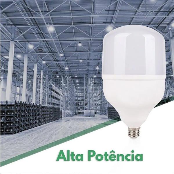 Imagem de Lâmpada Bulbo E27 Led Bivolt Branco Frio 20w 30w 40w 50W 6500K