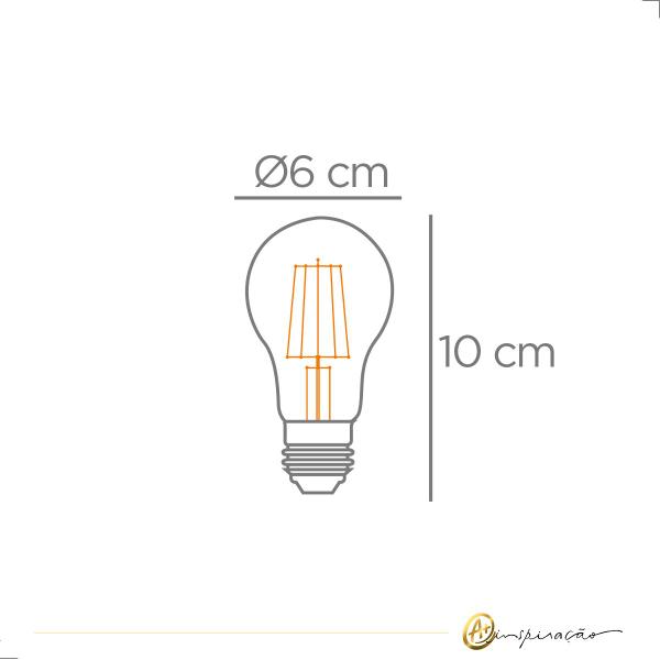 Imagem de Lâmpada Bulbo Filamento Carbono LED A60 4W