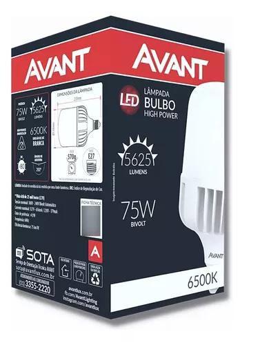 Imagem de Lampada Bulbo led 75w Biv Branco Frio 6500k Avant