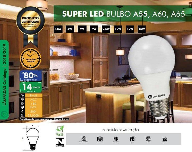 Imagem de Lâmpada Bulbo Led 9w 6500k 12V - LUZ SOLLAR