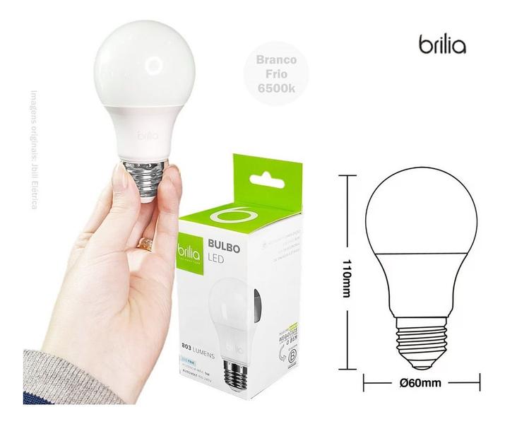 Imagem de Lâmpada Bulbo Led A60 9W Bivolt E27 Branco Frio