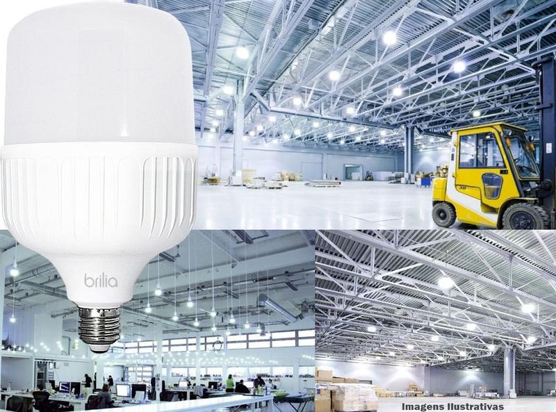 Imagem de Lâmpada Bulbo Led Alta Potência 40w E27 Branco Frio Brilia