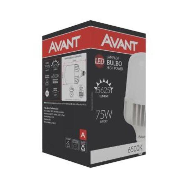 Imagem de Lampada Bulbo Led HP 75W Branca Avant 5 Unidades