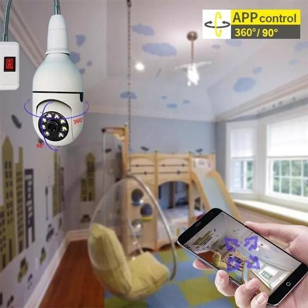 Imagem de Lampada Camera Para Area Externa Com Microfone E Sensor E27