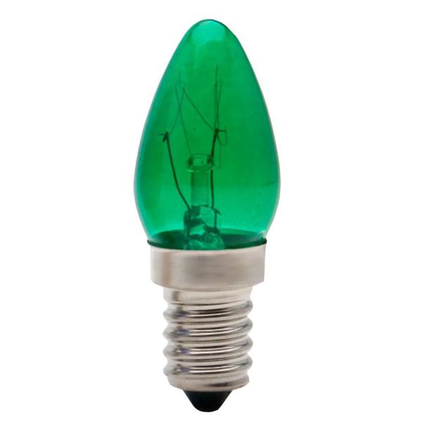 Imagem de Lâmpada Chupeta 7w Incandescente E-14 Verde 220v