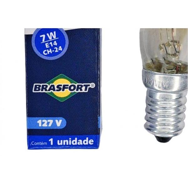 Imagem de Lampada Chupeta Brasfort 7Wx127V. E14 Clara - Kit C/25 Peças