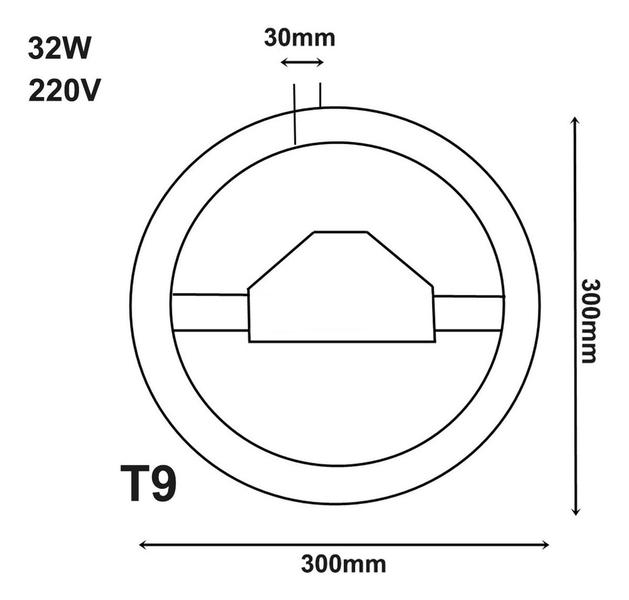 Imagem de Lâmpada Circular 32w 220v E27 Branco Frio Completa