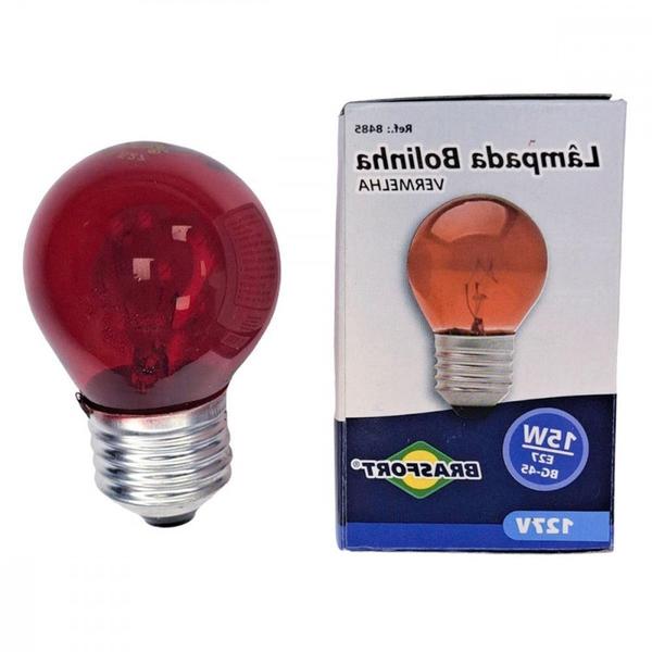 Imagem de Lampada Colorida Brasfort 15Wx127V. Vermelha . / Kit C/ 25 Peças