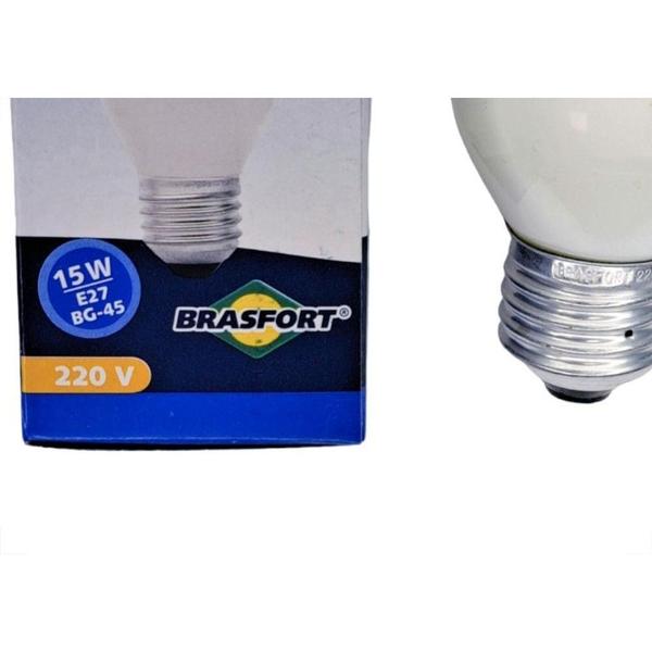 Imagem de Lampada Colorida Brasfort 15Wx220V. Leitosa - Kit C/25 Pecas