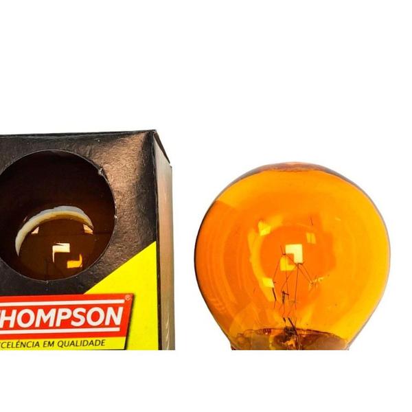 Imagem de Lampada Colorida Thompson 15Wx127V. Laranja . / Kit C/ 10 Peças