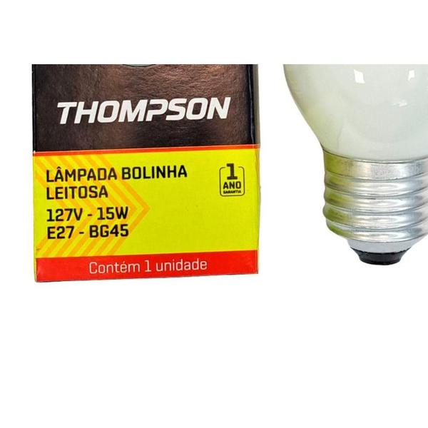 Imagem de Lampada Colorida Thompson 15Wx127V. Leitosa ./ Kit Com 10 Peças