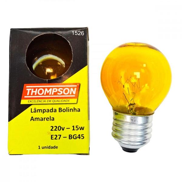 Imagem de Lampada Colorida Thompson 15Wx220V. Amarela ./ Kit Com 10 Peças