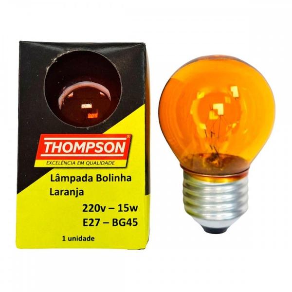 Imagem de Lampada Colorida Thompson 15Wx220V. Laranja ./ Kit Com 10 Peças