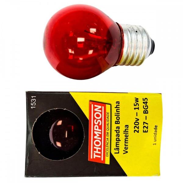 Imagem de Lampada Colorida Thompson 15Wx220V. Vermelha . / Kit C/ 10 Peças