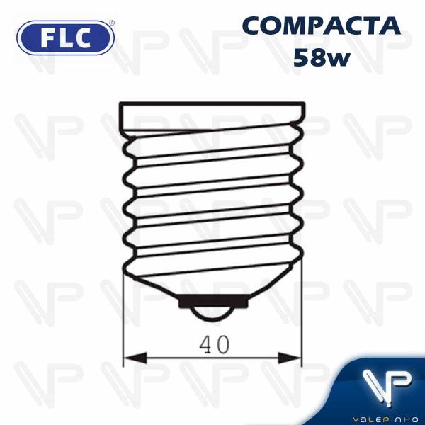 Imagem de Lâmpada compacta 4u 58w 127v 6400k(branco frio)e40 kit12