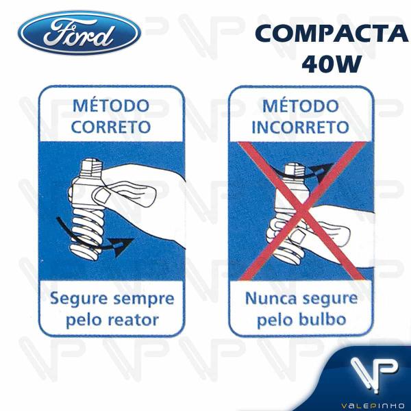 Imagem de Lâmpada compacta espiral 40w 220v 6400k(branco frio)e27 kit10