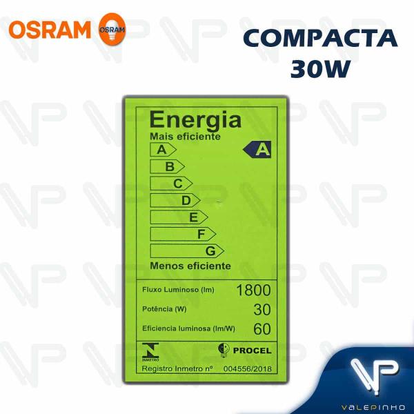 Imagem de Lâmpada compacta espiral ho osram  30w 220v 6500k(branco frio)e27 duluxstar twist