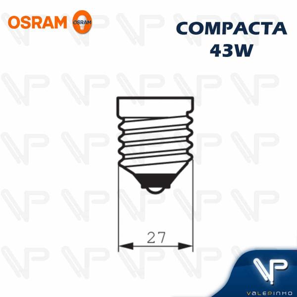 Imagem de Lâmpada compacta espiral ho osram  43w 220v 6500k(branco frio)e27 duluxstar twist kit10