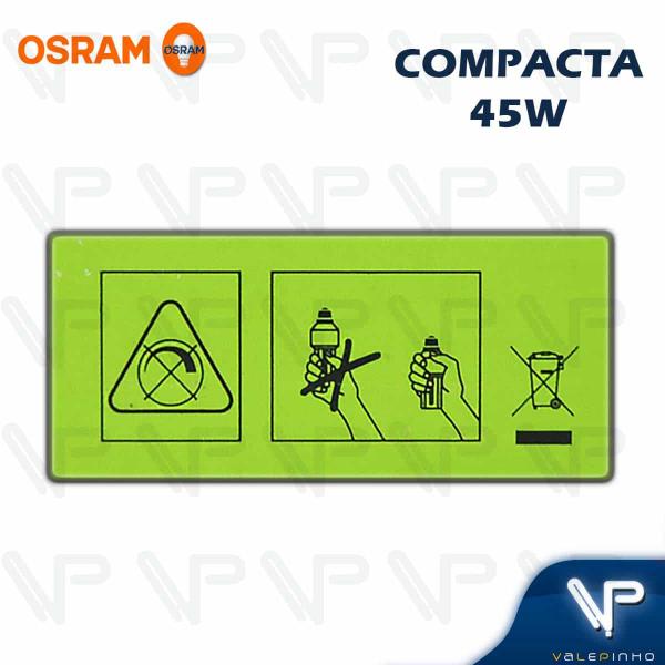 Imagem de Lâmpada compacta espiral ho osram  45w 220v 6500k(branco frio)e27 duluxstar twist