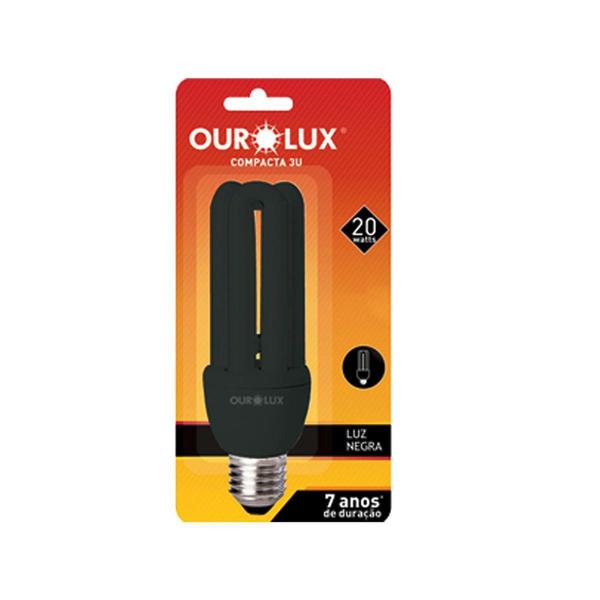 Imagem de Lâmpada Compacta Ourolux 3U Luz Negra 20W