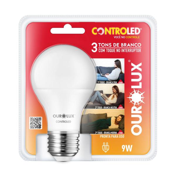 Imagem de Lâmpada Controled 3 Tons De Branco 9W - Ourolux