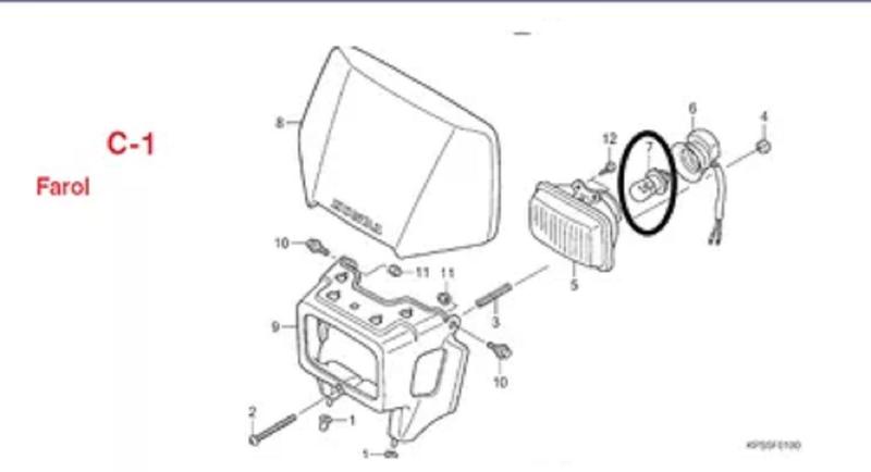 Imagem de Lampada Crf 230f 12v 35w Original Honda Todas