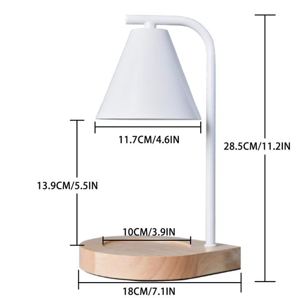 Imagem de Lâmpada de aquecimento de velas SOKCVSEA Electric White com temporizador para jarra