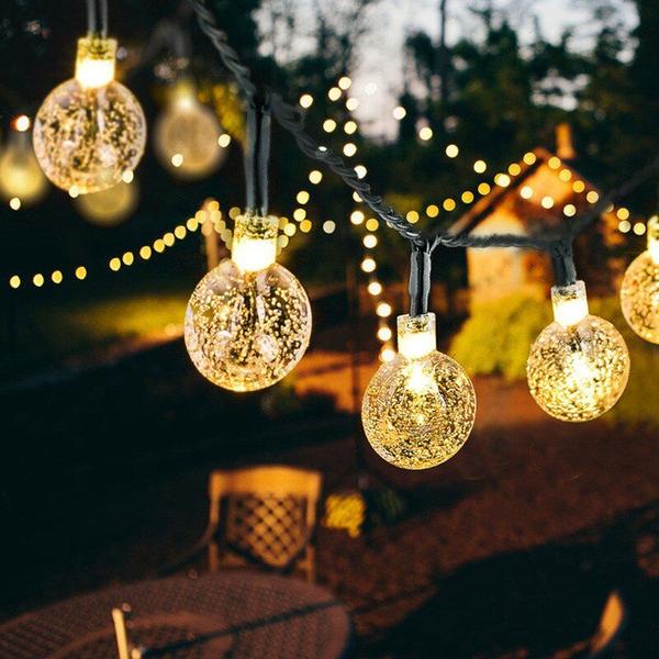 Imagem de Lâmpada de bola de cristal Energia Solar LED Luzes Jardim Navi