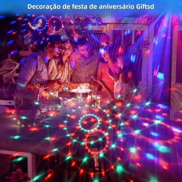 Imagem de Lâmpada de Bola de Discoteca com Controle Remoto - Ideal para Festas e Decoração de Ambientes