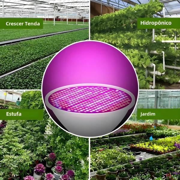 Lâmpada de Cultivo LED E27 Espectro Completo para Plantas Hidropônicas Imagem de Lâmpada de Cultivo LED E27 Espectro Completo para Plantas Hidropônicas
