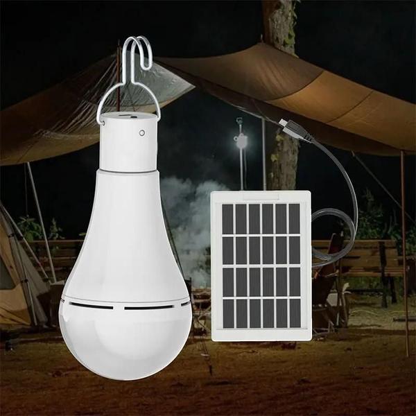 Imagem de Lâmpada de Emergência Solar e USB à Prova d'Água para Camping