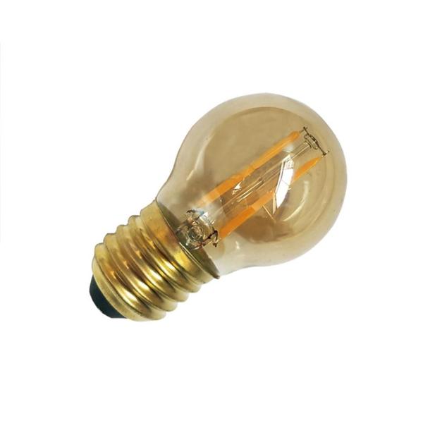 Imagem de Lampada De Filamento Bolinha 2W Ambar (Branco Quente) E27 Bivolt LM954 Luminatti