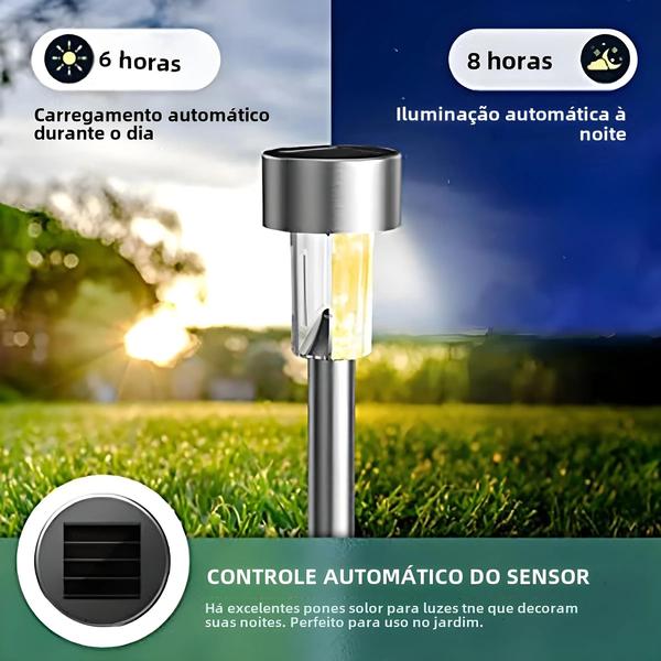 Imagem de Lâmpada De Jardim Ao Ar Livre À Prova D'água Movida a Energia Solar Para Quintal Gramado Pátio