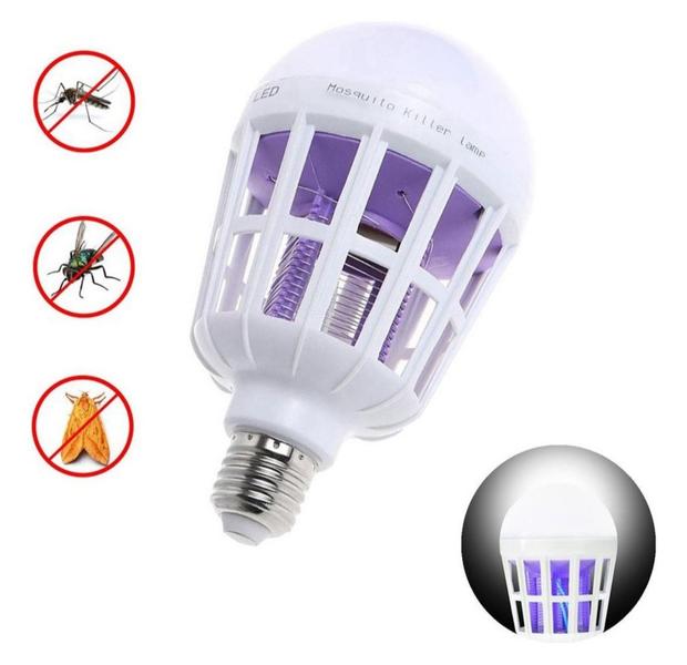 Imagem de Lampada De Led 15 Watts Repelente Mata Mosquito Pernilongo