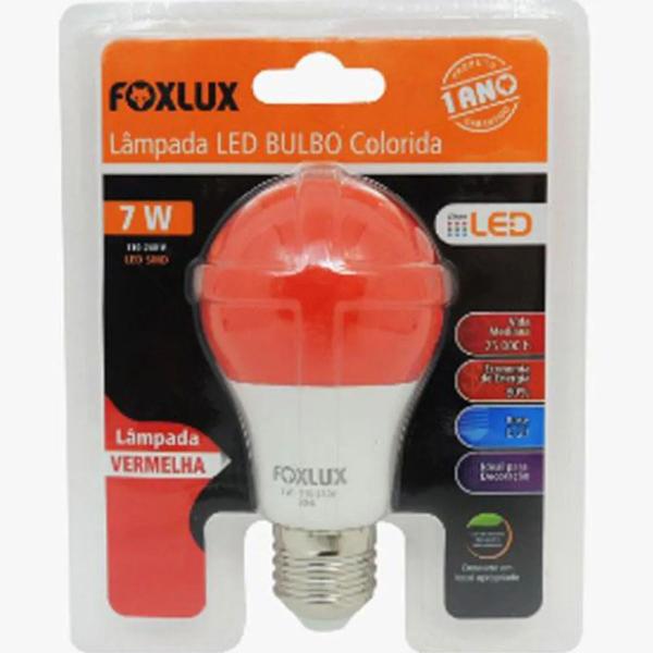 Imagem de Lâmpada De Led Bolinha 7w Vermelho - Foxlux