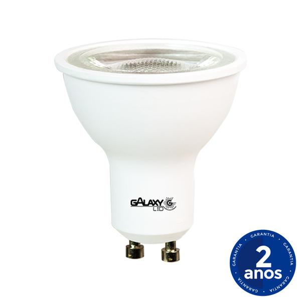 Imagem de Lâmpada de LED Dicroica MR16 GU10 7W Luz Amarela - Branco Quente 3000k - Dimerizavel - 127v