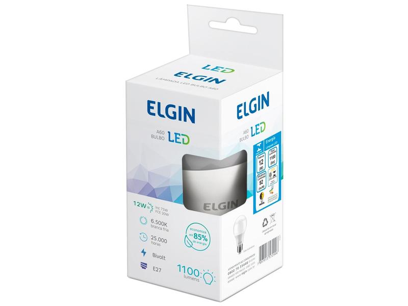 Imagem de Lâmpada de LED Elgin Branca E27 12W