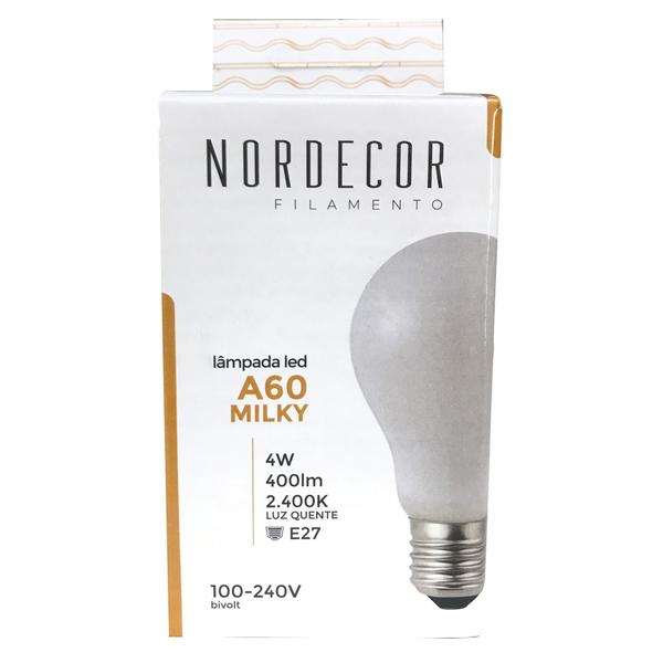 Imagem de Lâmpada de Led  Filamento Milky A60 4W 2400K E27 - MB Led - L5230