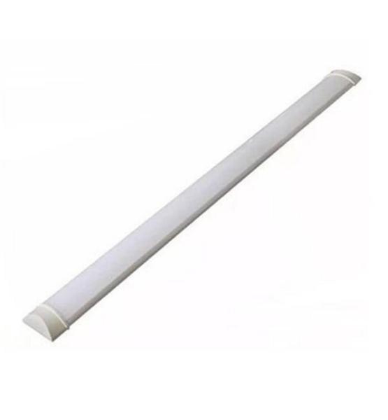 Imagem de Lampada de led linear  slim com calha 60cm 18w luz branca fria 6500k bivolt