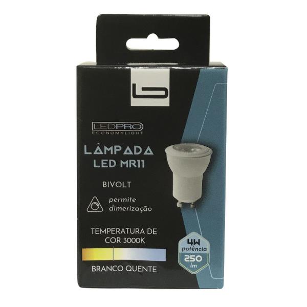 Imagem de Lâmpada de Led Mini Dicroica 4W 3000K Dimerizavel Bivolt - LEDPRO - LP215C