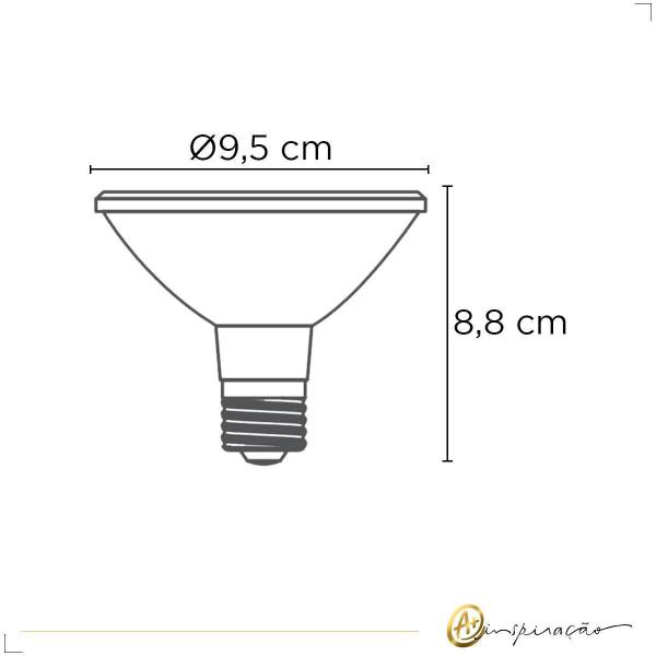 Imagem de Lâmpada De Led Par30 Luz Quente 3000K 700Lm Bivolt 9.8W Opus