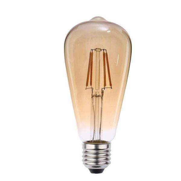 Imagem de Lampada de Led Vintage Pera St64 4w / 2200k Bivolt Amarela Blumenau Iluminacao