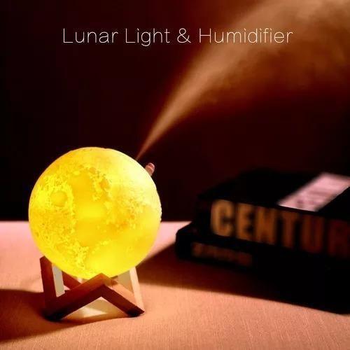 Imagem de Lâmpada De Lua Lunar Ar Humidificador Do Ar 3D Do Led Uso D