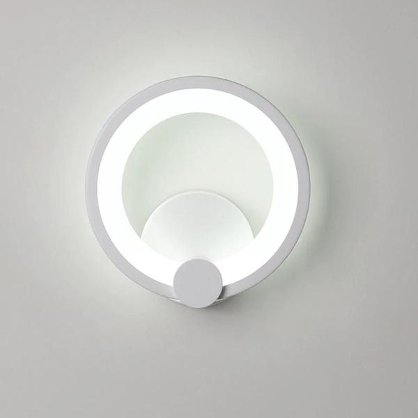 Imagem de Lâmpada de parede de LED criativa Quarto de cama Acrilic Wall Lamp Sala de Estar Sala de Sala de Escadaria Corredor do Corredor Decorar Lâmpadas Decorativas (Branco Quente)