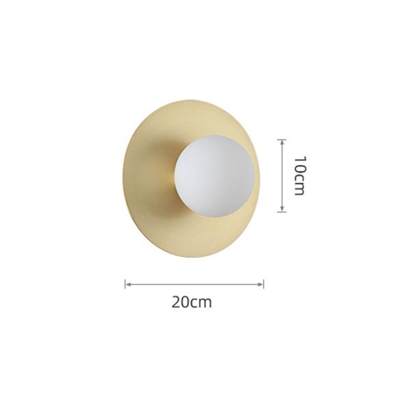 Imagem de Lâmpada de parede Wokex Copper Glass Ball 5W para sala de estar e quarto