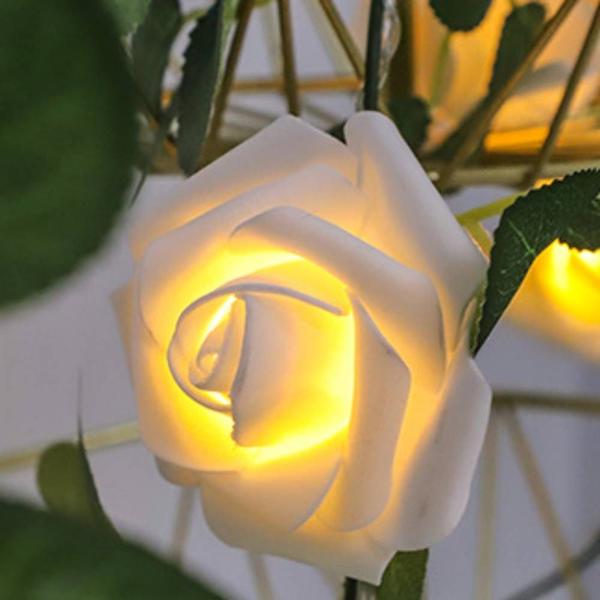 Imagem de Lâmpada decorativa de Rattan Led Rose, Cobre estilo doméstico nórdico