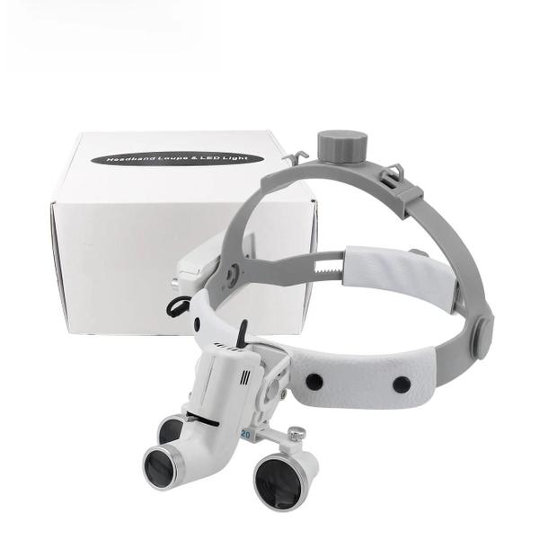 Imagem de Lâmpada Dental LED com Lupa Binocular Ajustável 2.5x/3.5x - 5W