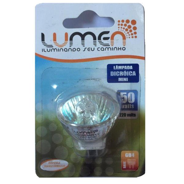 Imagem de Lâmpada dicroica 50w 220v 38g mr11 2700k gu4 lumen