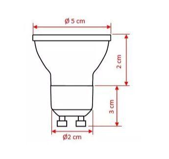 Imagem de Lâmpada Dicróica De Led Gu10 1,2w Branco 3000k